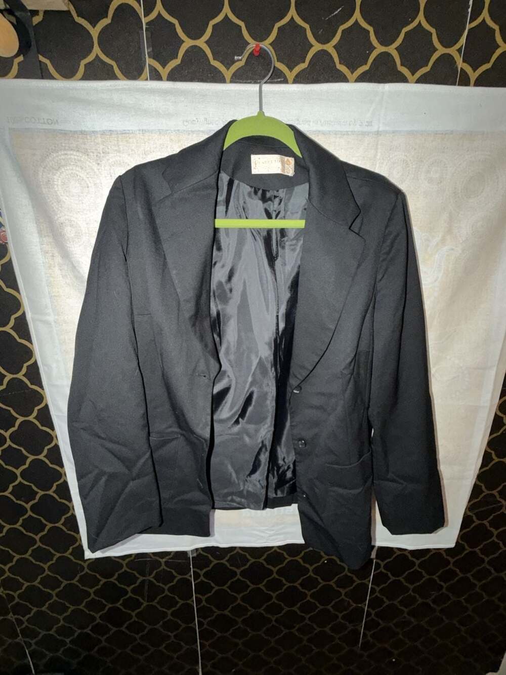 Pendleton Blazer Size 14 Black Wool